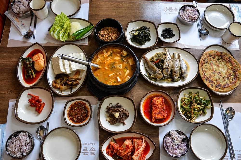 공주 시래기퉁퉁장 정식